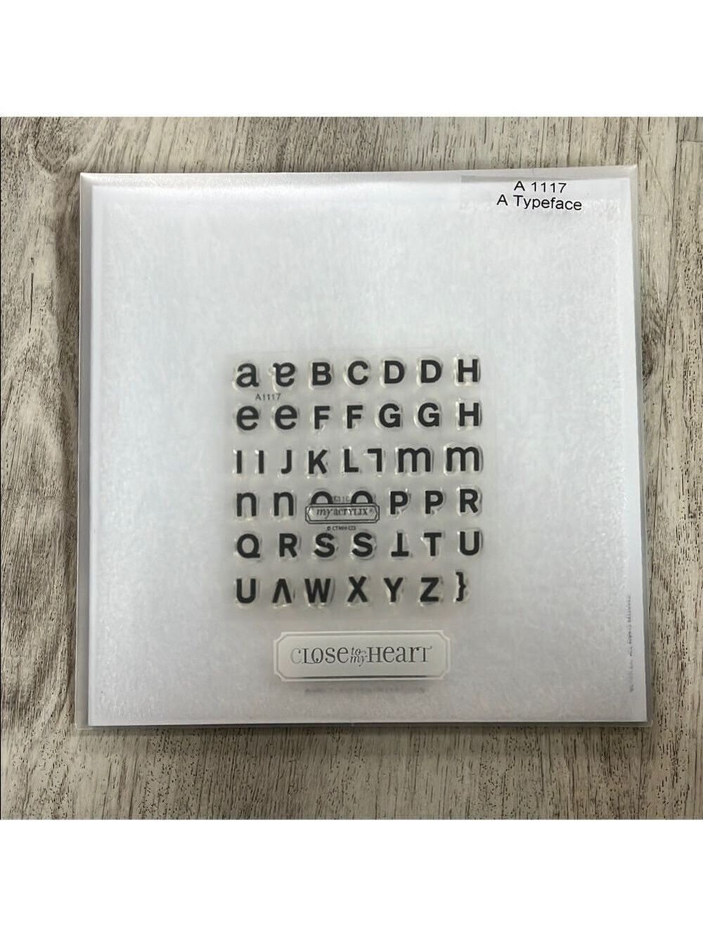 Close to my Heart - A typeface A1117 alphabet letters